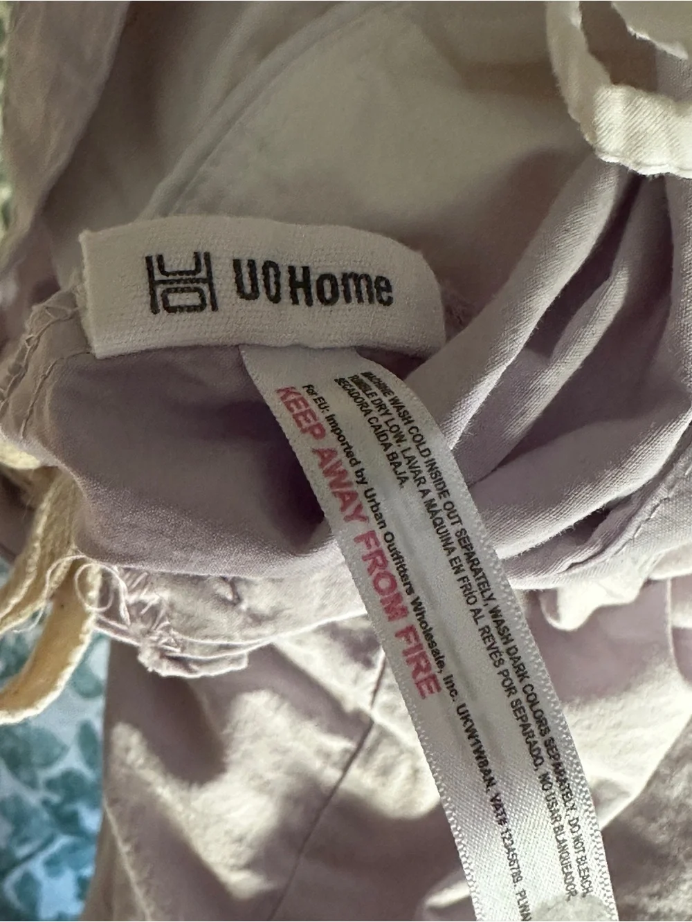 Urban Outfitters Lacey Bows Duvet Cover Lavender Full/Queen